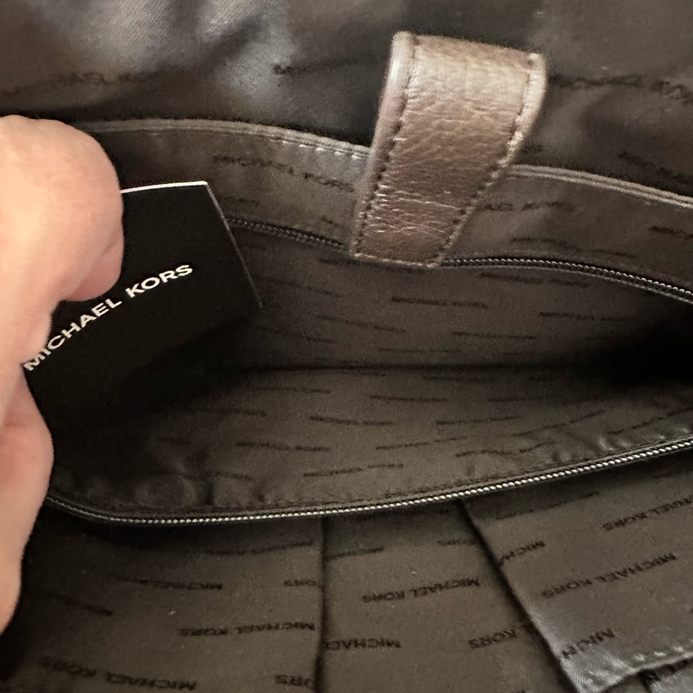 Michael Kors Brown Leather Laptop Bag - Picture 16 of 16